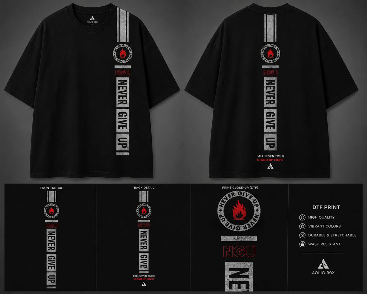 Never Give Up Graphic T-Shirt