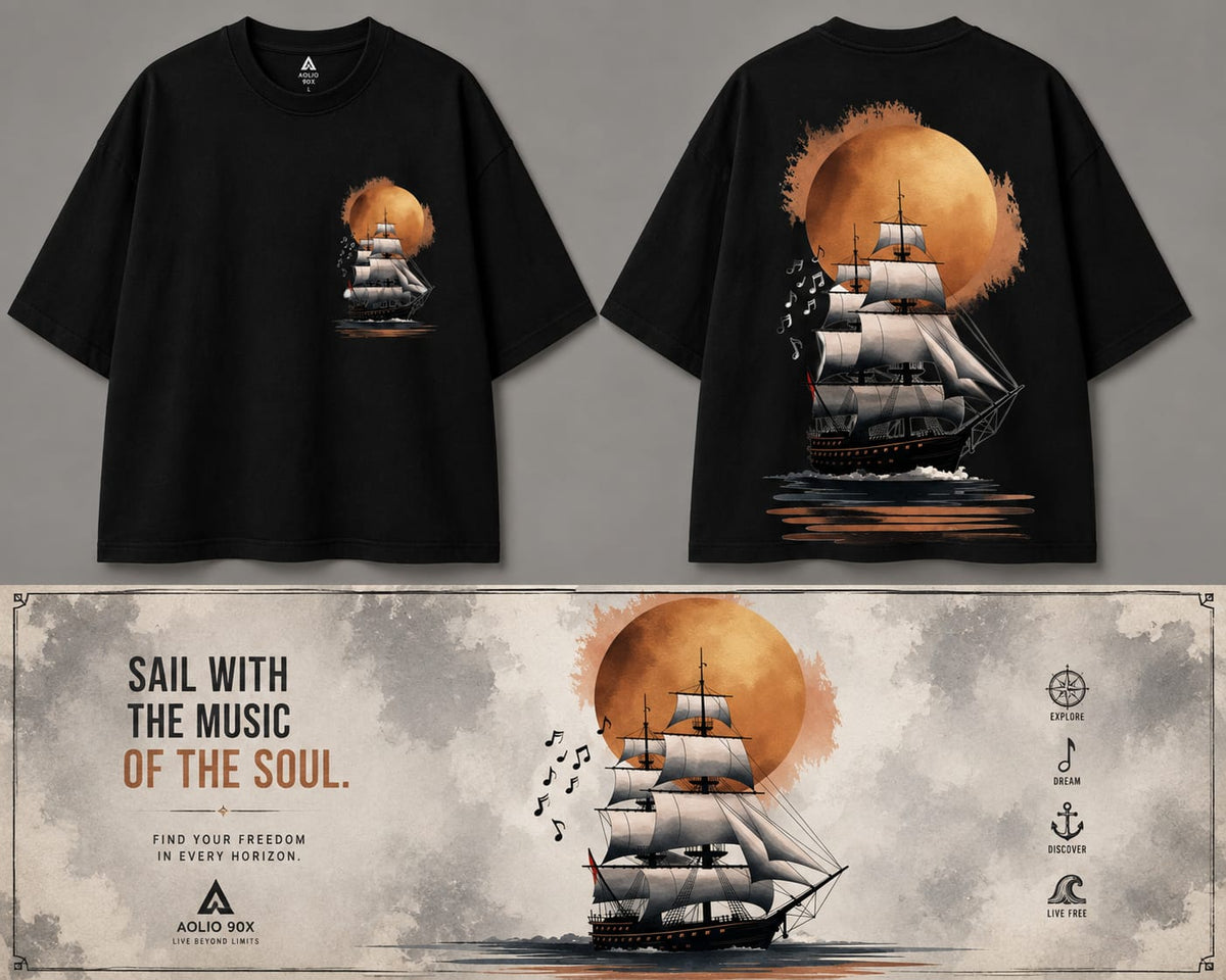 Sailing Freedom Graphic T-Shirt