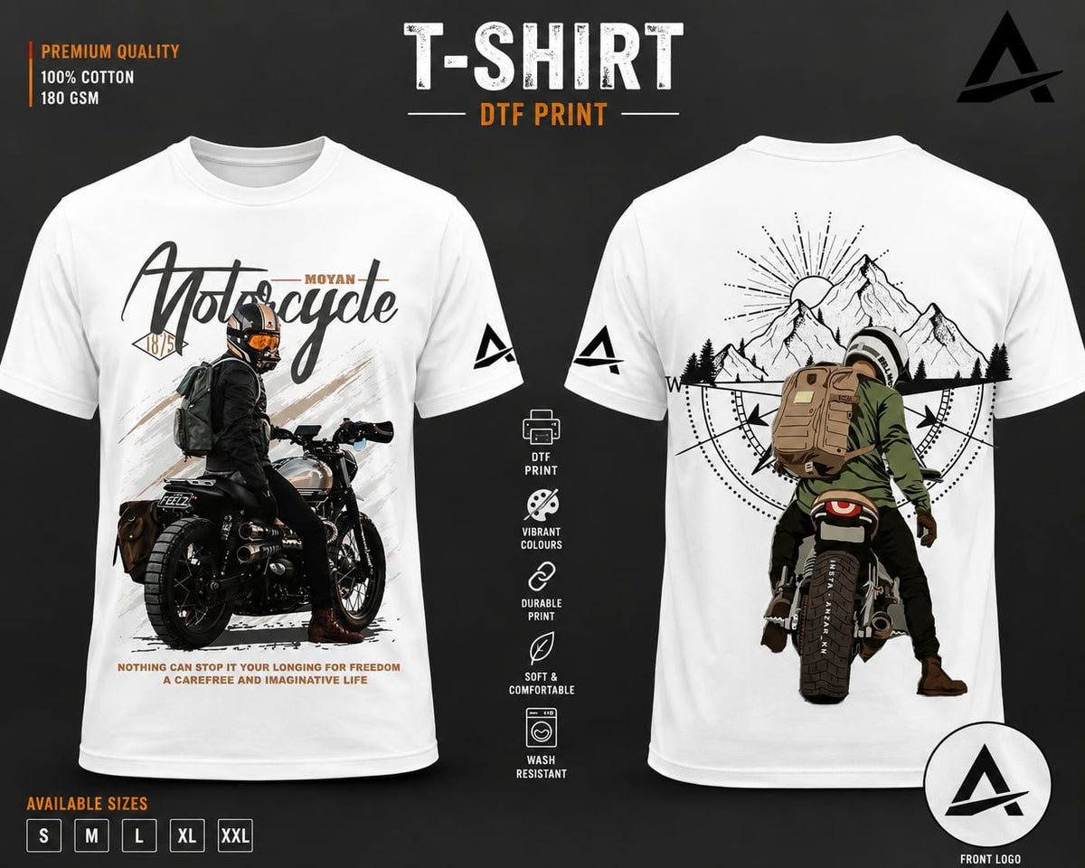 Motorcycle Adventure Graphic T-Shirt